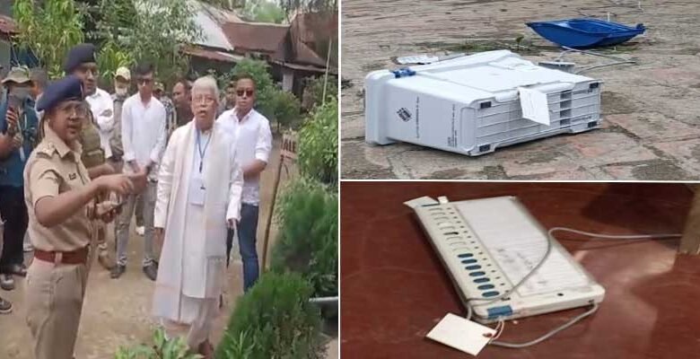 Manipur LS polls : EVM Damaged, Firing Incidents reported during first phase of Voting