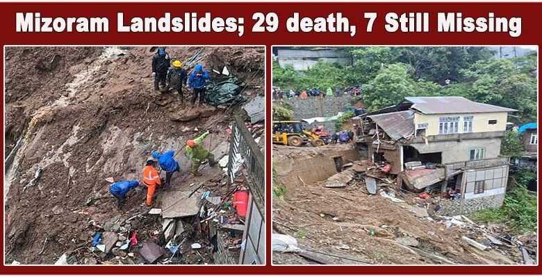 Mizoram: Death Count In Aizawl Landslides Rises To 29, Seven Still Missing
