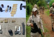 Manipur: Huge Quantity of Arms, ammunition recovered in Imphal West