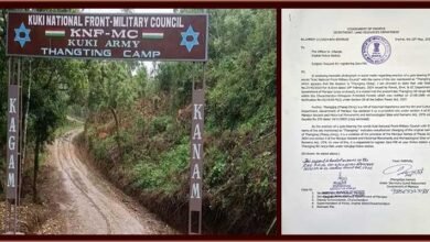 Manipur Police Files Zero FIR against KNF-MC for erecting a gate at Sacred Thangjing Hill