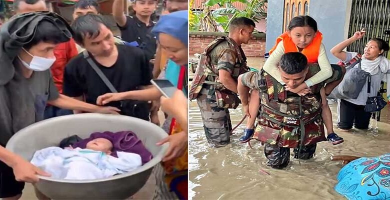 Manipur Floods; Three die, Thousand rescued, rescue operations continue
