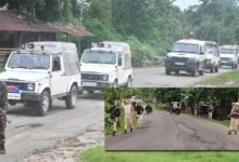 Manipur: Joint Show of Security forces in Jiribam