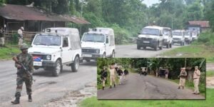 Manipur: Joint Show of Security forces in Jiribam