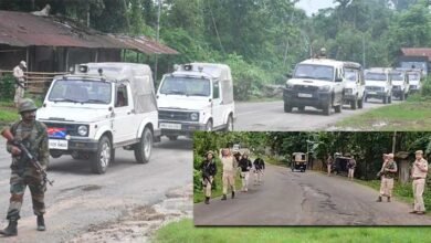 Manipur: Joint Show of Security forces in Jiribam