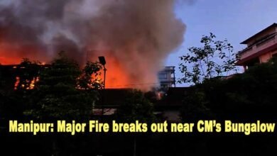 Manipur: Major Fire breaks out near Chief Minister's Bungalow