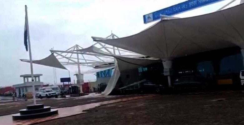 After Jabalpur, Delhi now Canopy Outside Rajkot Airport Terminal Collapsed