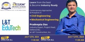 Assam down town University Hosts Industry-Leading Seminar on Civil and Mechanical Engineering