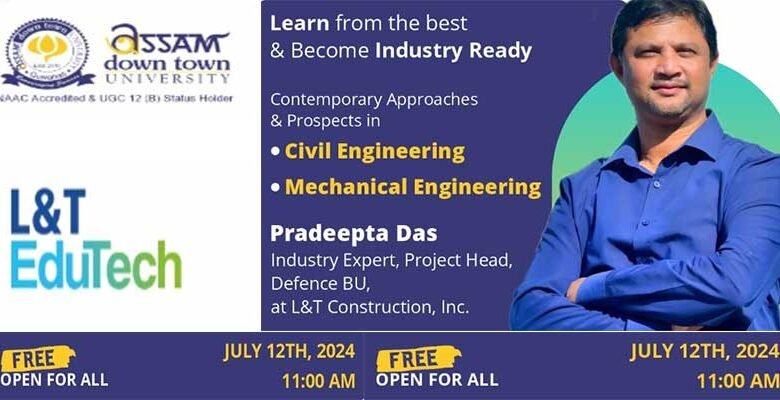 Assam down town University Hosts Industry-Leading Seminar on Civil and Mechanical Engineering