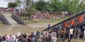 Manipur: Newly Constructed Baily Bridge Collapses, driver dead as truck falls into river