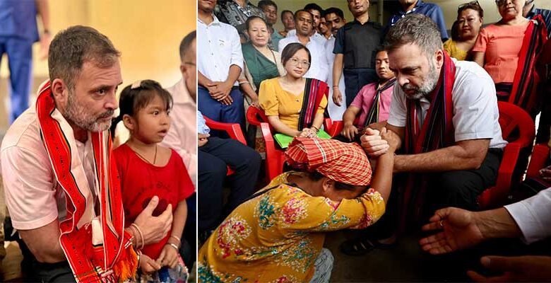 Assam: Rahul Gandhi meets Flood Victims in Silchar