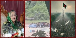 Sheikh Hasina Lands At Hindon Airbase Near Delhi, after fleeing Bangladesh