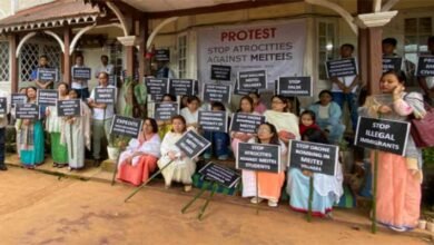 Meghalaya : Meitei Group's organise Sit-In Protest In Shillong