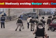 PM Modi 'Studiously avoiding Manipur visit' ; Congress