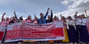 Manipur: Students Stage Protests Over Drone, Rocket Attacks