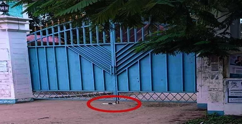 Manipur; Grenade found with warning note at Imphal college gate near Raj Bhavan