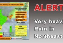 IMD issues Alert, Very heavy rain in northeast for next 4 days