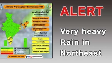 IMD issues Alert, Very heavy rain in northeast for next 4 days