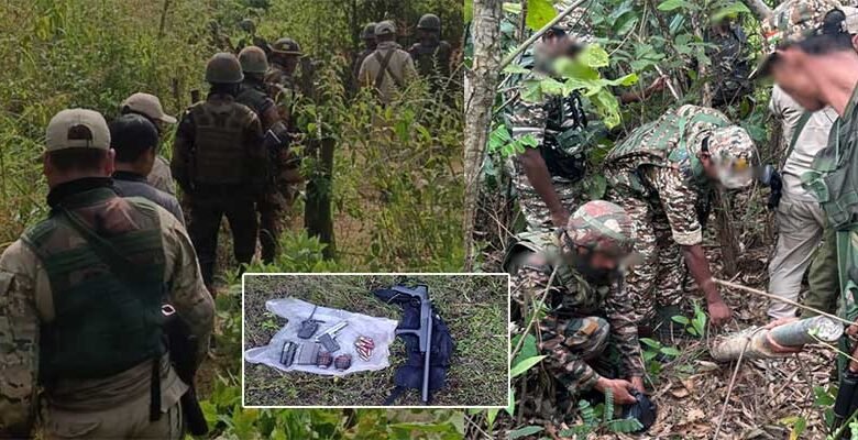 Manipur: Security Forces Recovered Arms Ammunitions in Churachandpur, Chandel and Thoubal