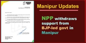 Manipur Updates: Conrad Sangma’s NPP withdraws support from BJP-led govt in Manipur