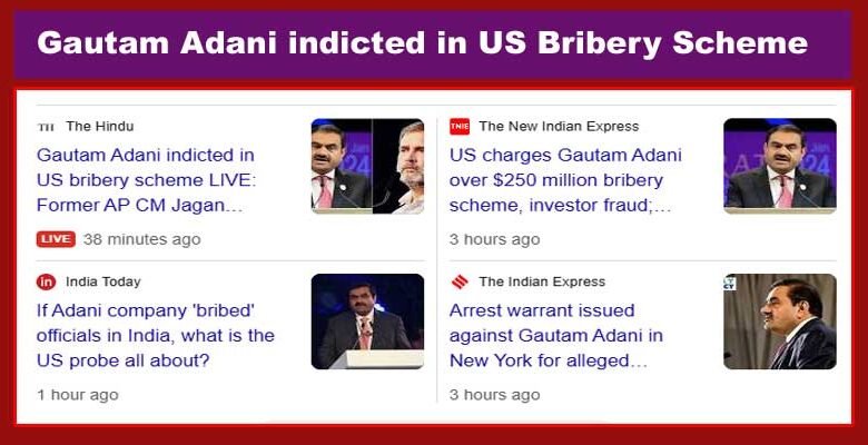 Gautam Adani indicted in US Bribery Scheme