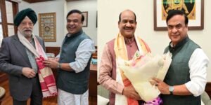 Assam CM meets Union Ministers Hardeep Singh Puri, Arjun Ram Meghwal, Lok Sabha Speaker Om Birla