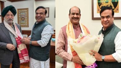 Assam CM meets Union Ministers Hardeep Singh Puri, Arjun Ram Meghwal, Lok Sabha Speaker Om Birla