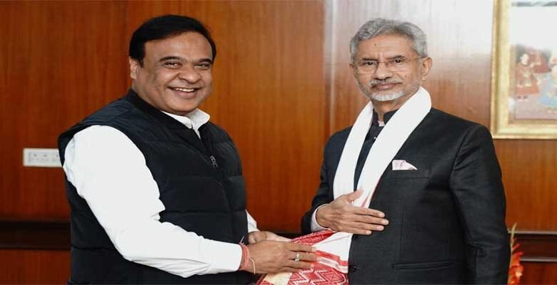 Assam CM meets Union Minister for External Affairs; seeks cooperation to make the Assam Infrastructure & Investment Summit a success