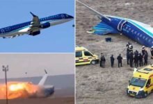 Azerbaijan Airlines Plane With 67 On Board Crashes Near Aktau City In Kazakhstan