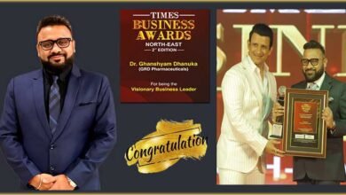 Assam: “Visionary Business Leader of North East” award conferred to young industrialist Dr. GD Dhanuka by Times Group