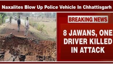 Chhattisgarh: 9 killed after Naxals Blow Up Police Vehicle In Bijapur