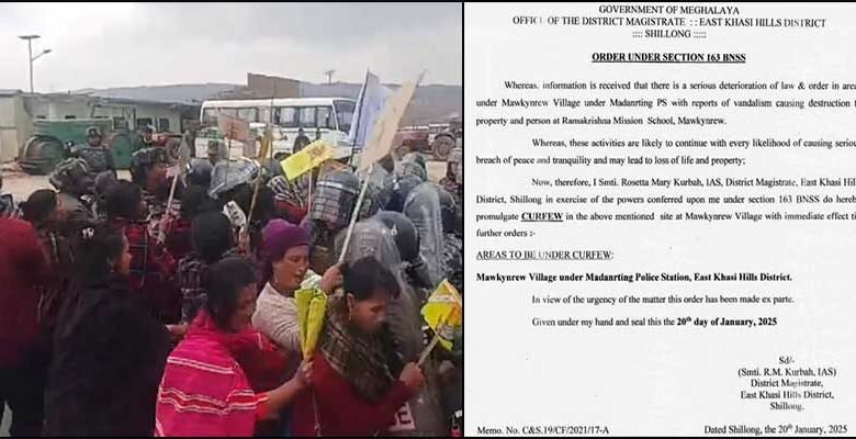 Meghalaya: Curfew In Mawkynrew Village of East Khasi Hills