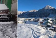 Sikkim Experienced Heavy Snowfal; Road to Nathula, Tsomgo Lake blocked