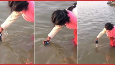 Viral video: Woman performs 'Digital snan' for husband, dunks phone into Ganga at Mahakumbh