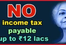 Union Budget 2025: No Tax On Income Up To Rs 12 Lakh, Says Nirmala Sitharaman