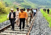 Manipur: GM NFR inspects Jiribam – Imphal railway line project