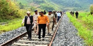 Manipur: GM NFR inspects Jiribam – Imphal railway line project