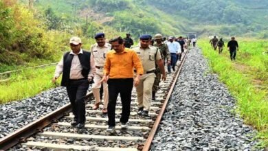 Manipur: GM NFR inspects Jiribam – Imphal railway line project