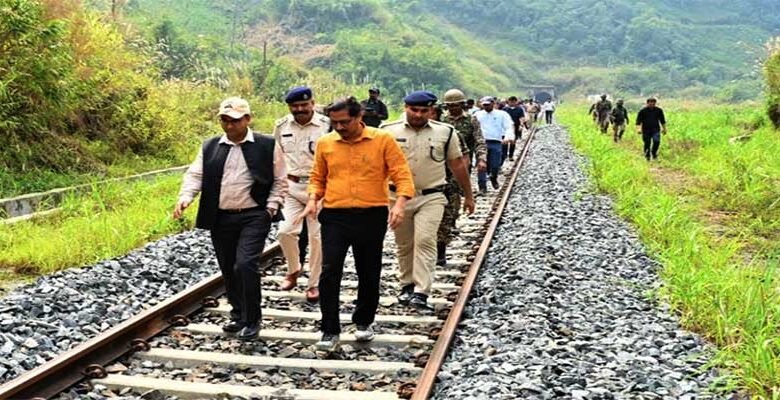 Manipur: GM NFR inspects Jiribam – Imphal railway line project