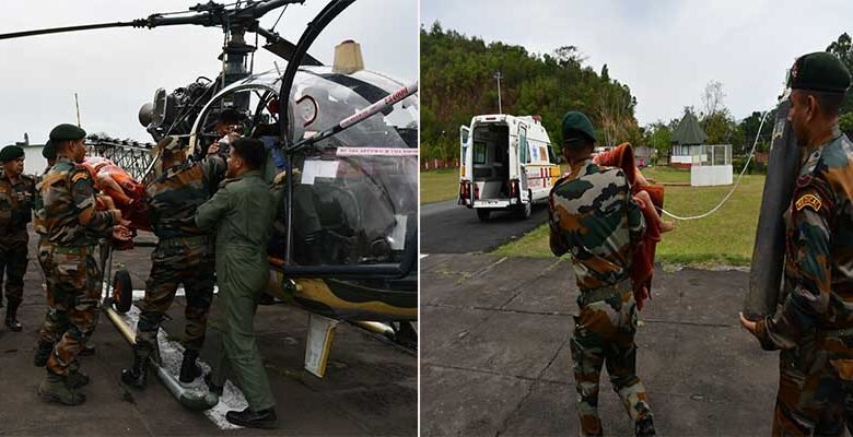 Assam Rifles Airlifts Injured 2-Year-Old from Remote Manipur Village
