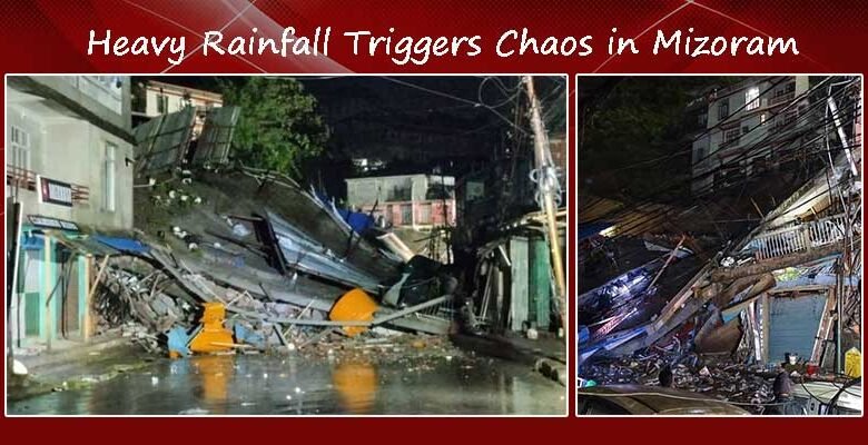 Mizoram Grapples with Deadly Landslides and Heavy Rain, One Killed in Aizawl