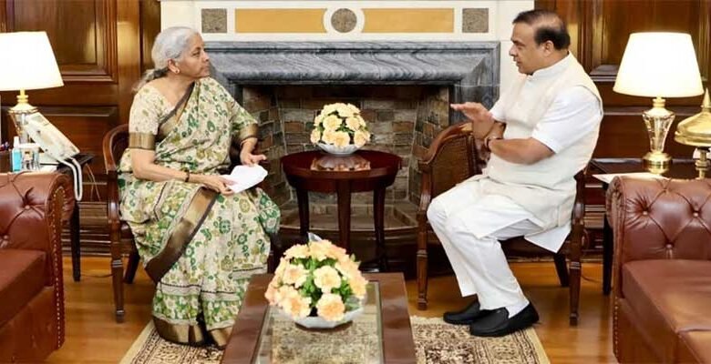 Assam CM calls on Union Finance Minister