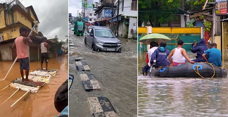 Assam: Guwahati Grapples with Severe Flooding as Heavy Rains Lash the Capital town