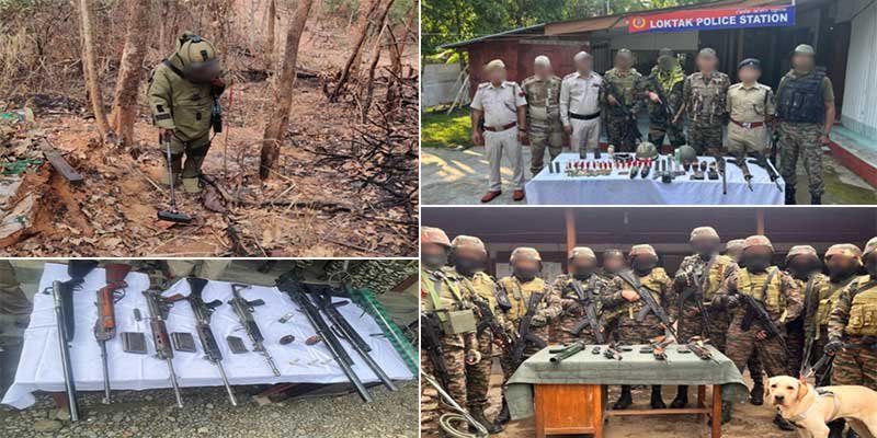 Joint Security Operations in Manipur Yield Major Successes: 17 Cadres Apprehended, Arms Recovered
