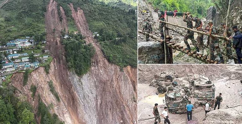 Sikkim: Landslide Devastates Army Camp, 3 Dead, 6 Missing, Rescue Efforts Intensify