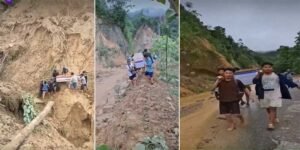 VIRAL VIDEO- Villagers in Arunachal Carry Coffin Through Landslide Zone