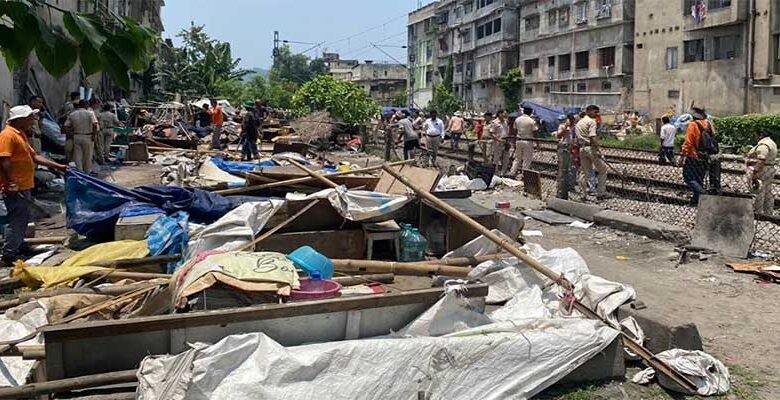 Assam: NFR Conducts Eviction Drive Between Kamakhya-Guwahati Railway Stations