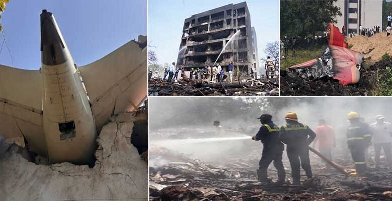 Air India Flight with 242 People Crashes Near Ahmedabad Airport