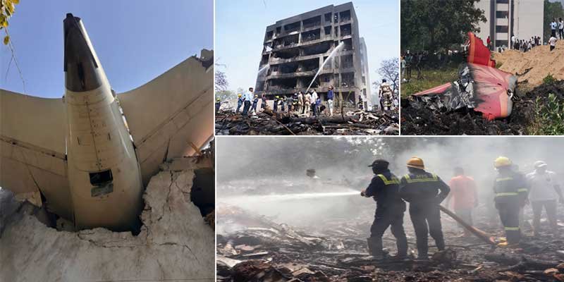 Air India Flight with 242 People Crashes Near Ahmedabad Airport