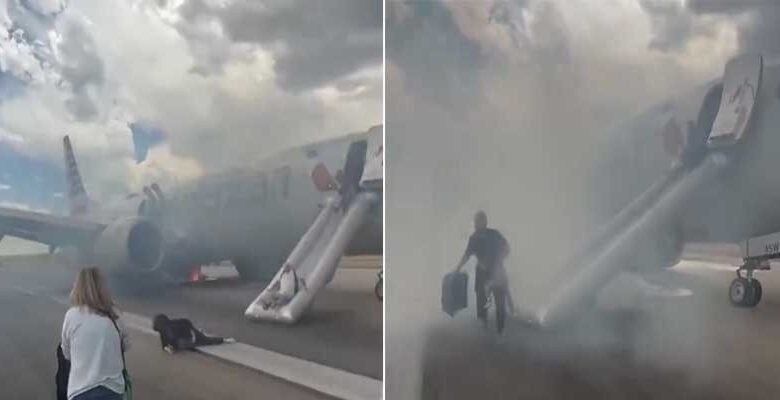 American Airlines Flight Evacuated After Tyre Fire at Denver Airport