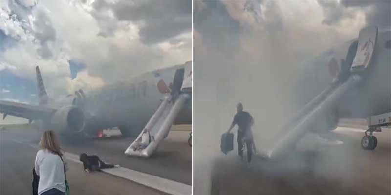 American Airlines Flight Evacuated After Tyre Fire at Denver Airport